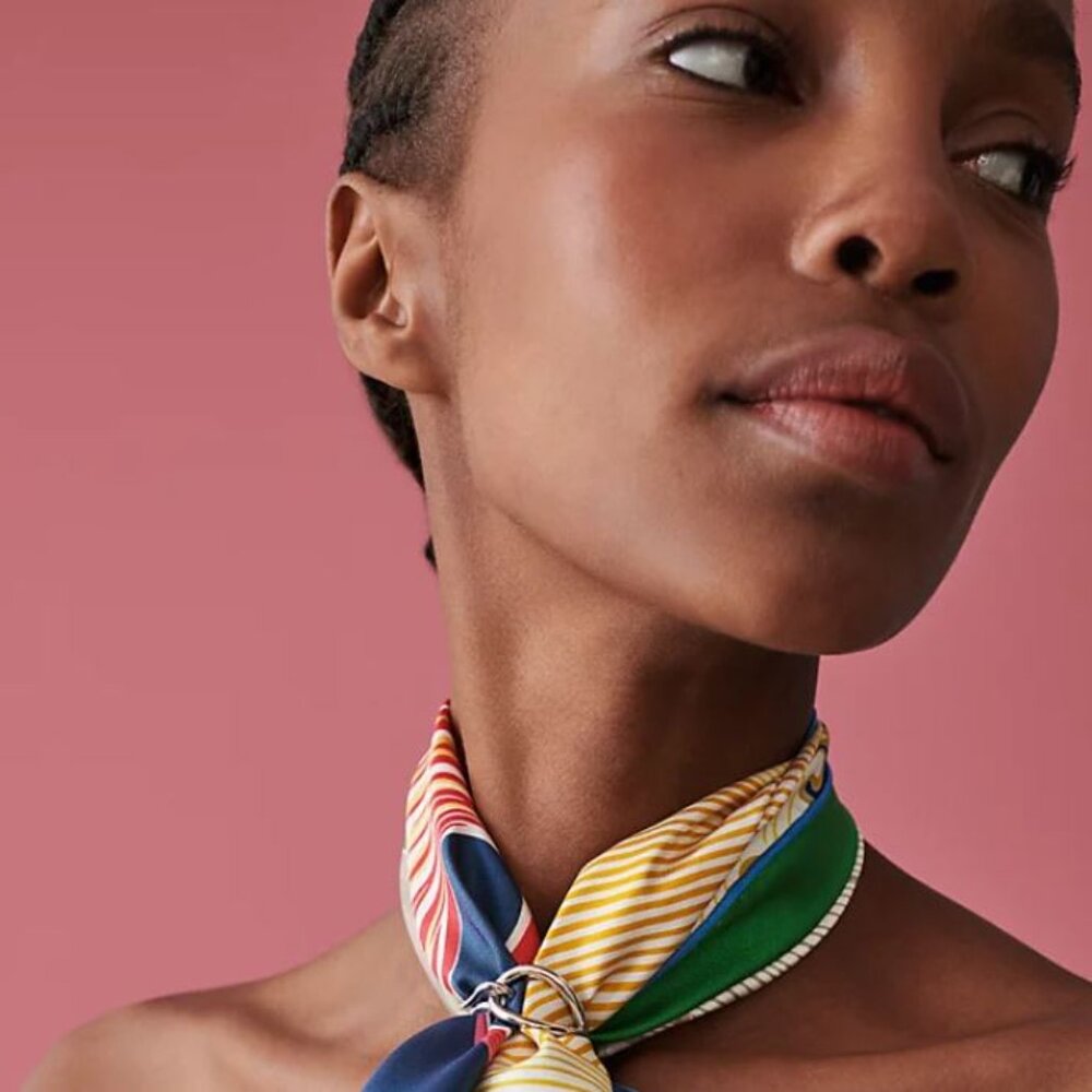 Authentic Hermès Jumbo 90 Scarf Ring